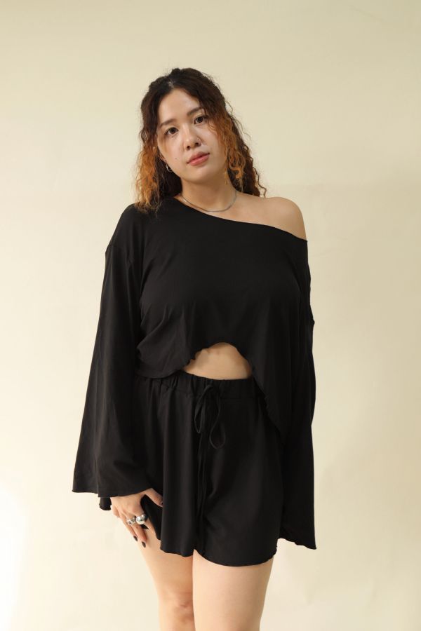 木耳邊簡約居家兩件套裝 