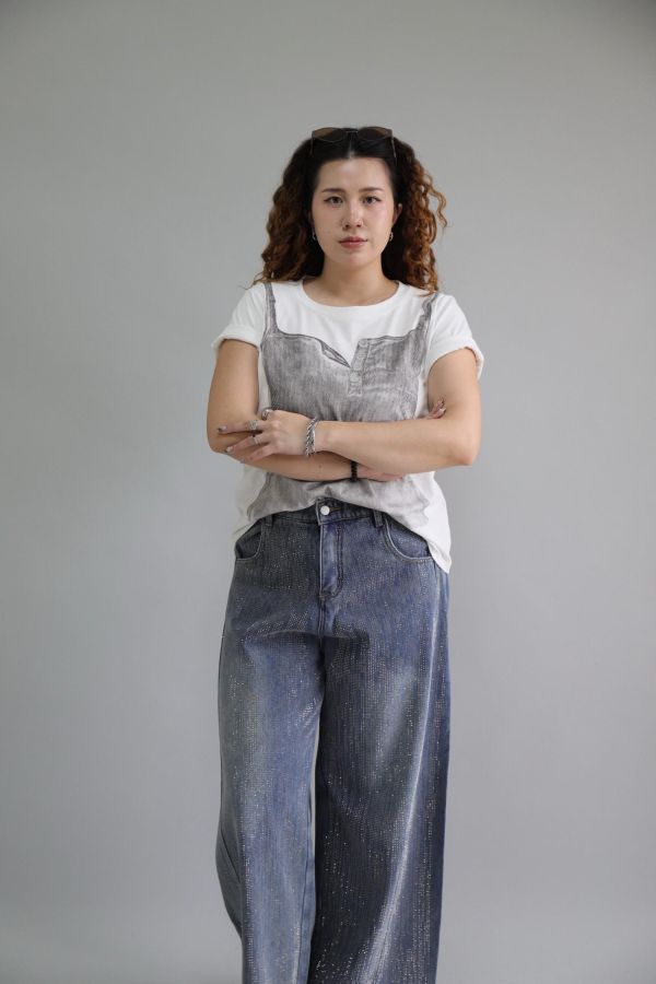 【EASE】不易皺設計感背心T-白 