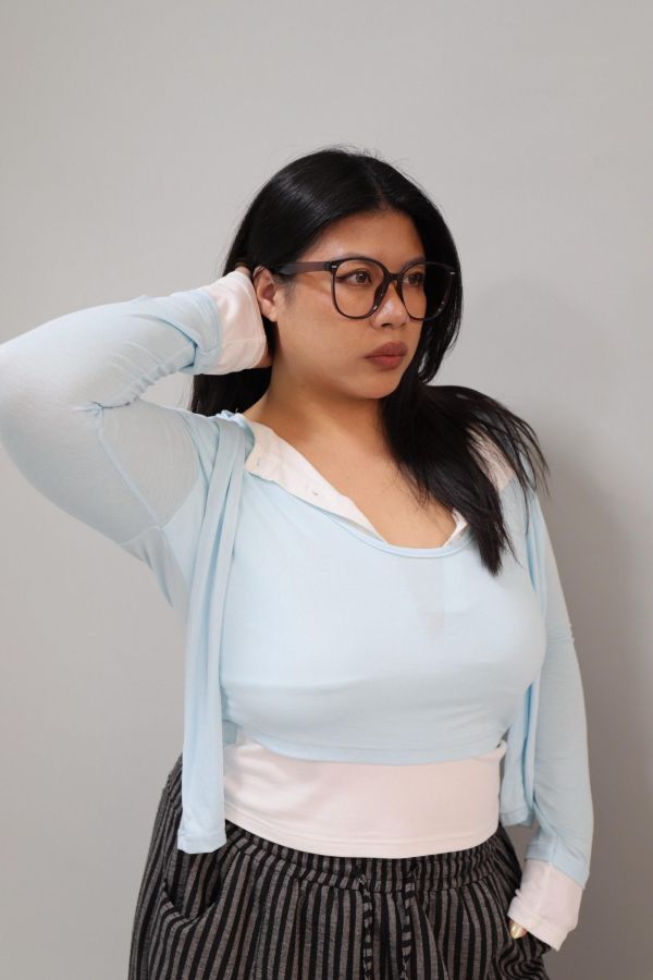 【寬圓臉友善】小臉天花板-15.5CM鏡框 (送磁吸收納盒) 