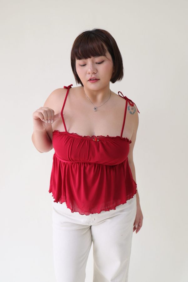 純慾綁帶小背心 (紅) 