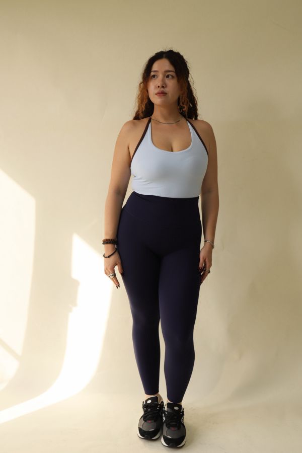 裸肌感高腰健身褲 