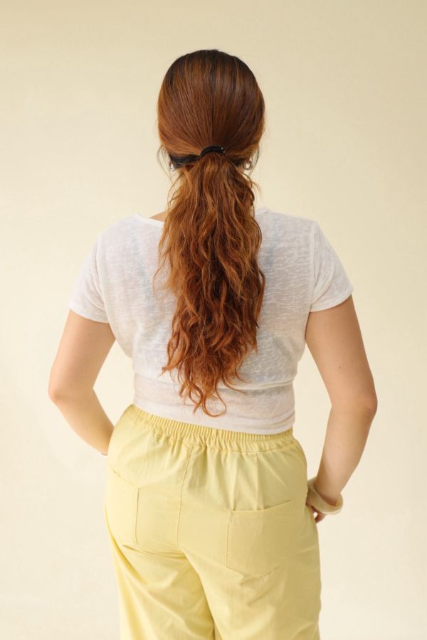 微透不規則圓領T(白) 