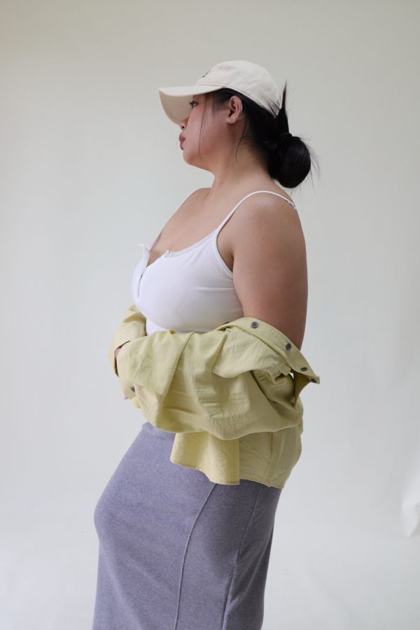 副乳OUT小心機花邊蕾絲開釦背心(黑、白) 