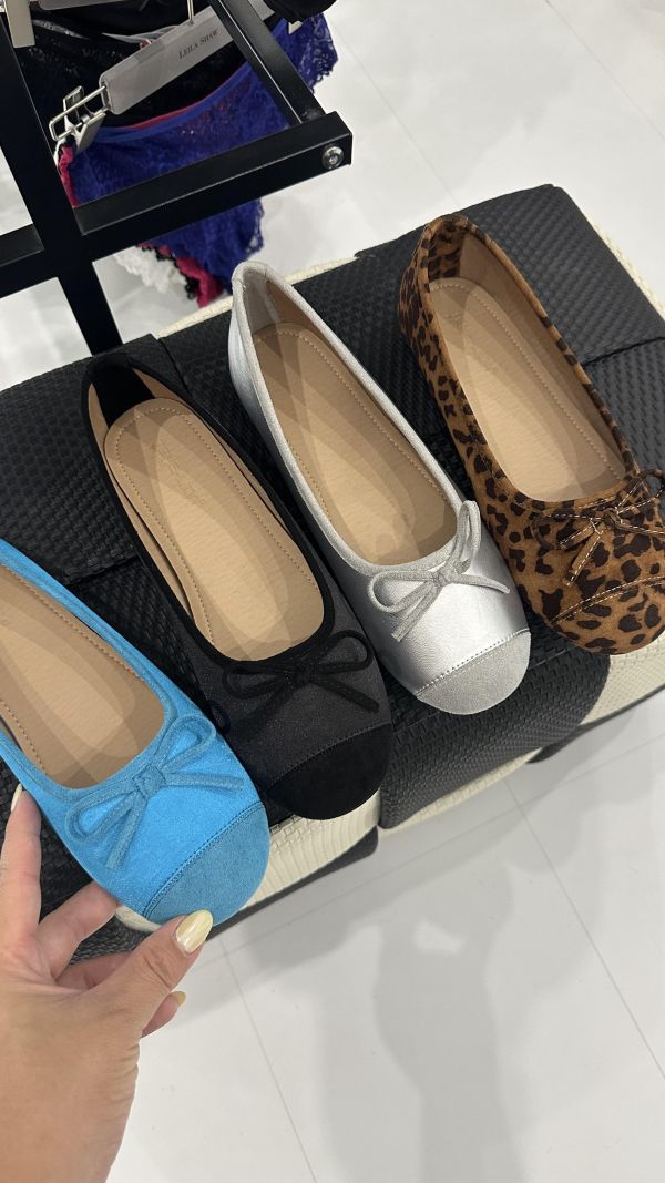 【寬腳板友善】蝶蝶結平底娃娃鞋 