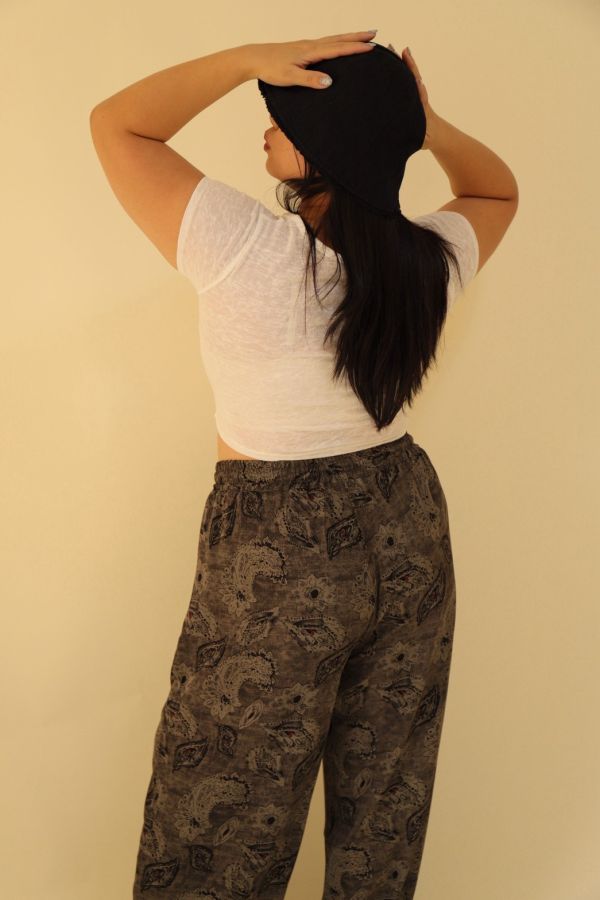 微透不規則圓領T(白) 