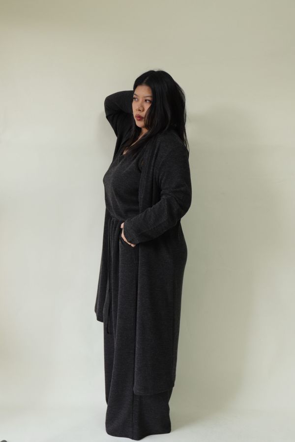 【EASE】新年封神超修身針織三件套-深灰 