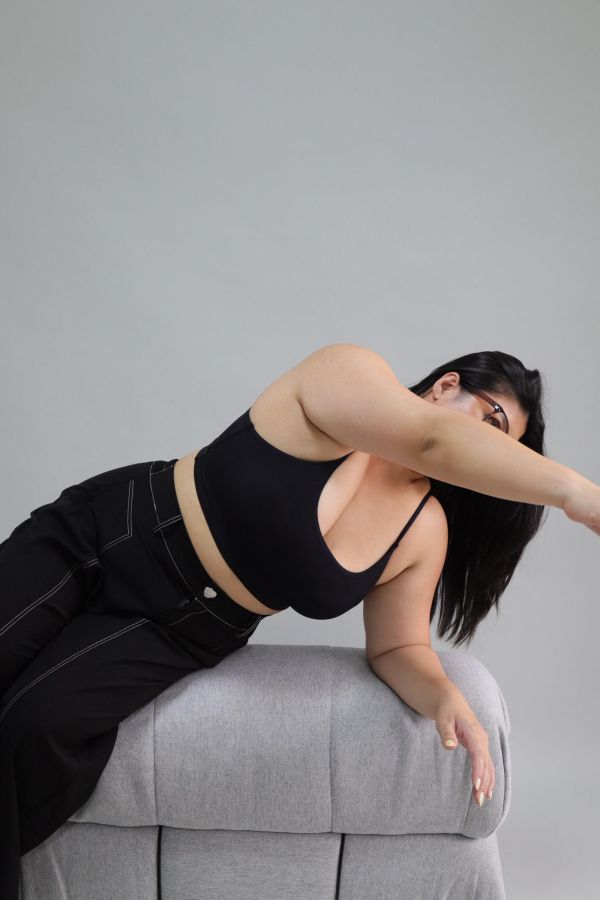 舒芙蕾2.0固定杯運動內衣-黑、淺藍、草莓奶昔 