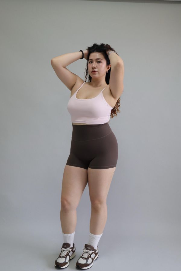 三分蜜桃健身短褲 