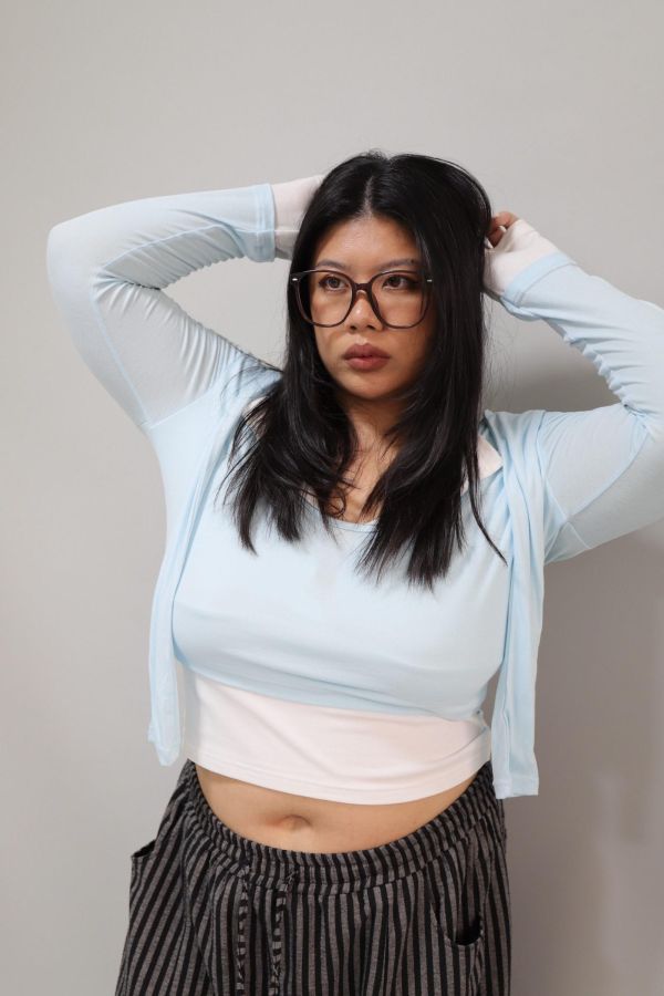 【寬圓臉友善】小臉天花板-15.5CM鏡框 (送磁吸收納盒) 