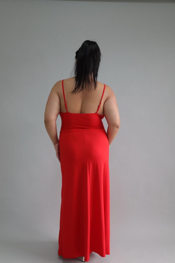 浪漫收腰細肩帶洋裝 