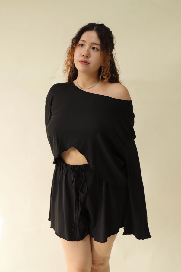 木耳邊簡約居家兩件套裝 