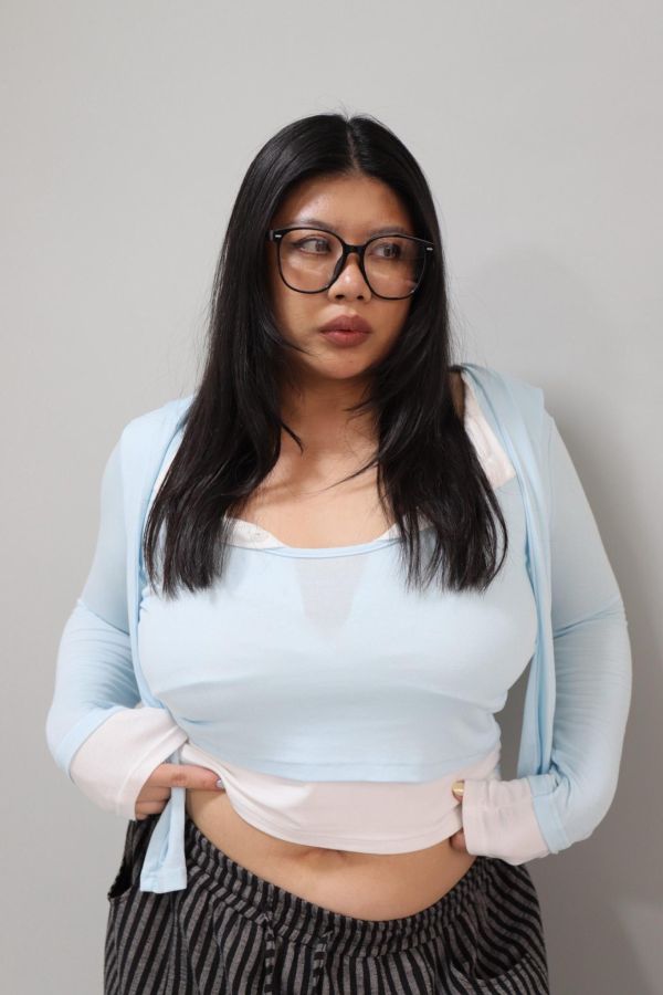 【寬圓臉友善】小臉天花板-15.5CM鏡框 (送磁吸收納盒) 