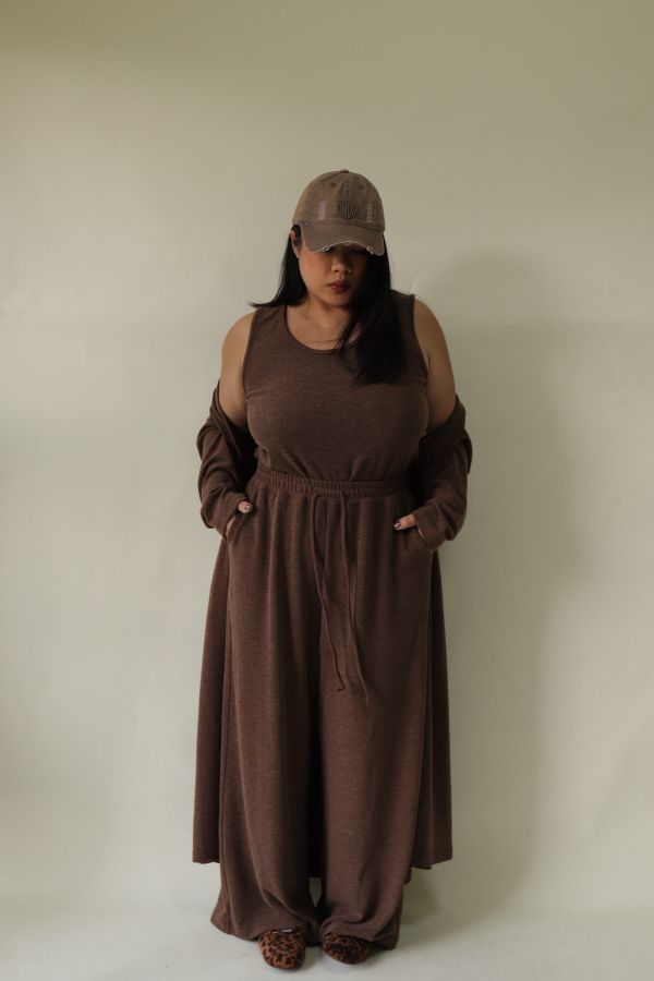 【EASE】新年封神超修身針織三件套-焦糖 