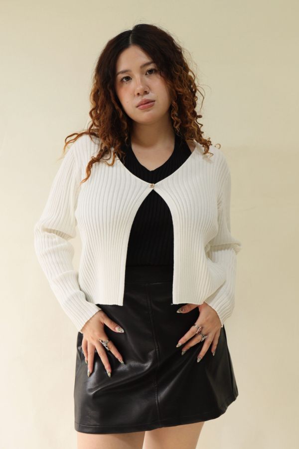 假兩件針織上衣 