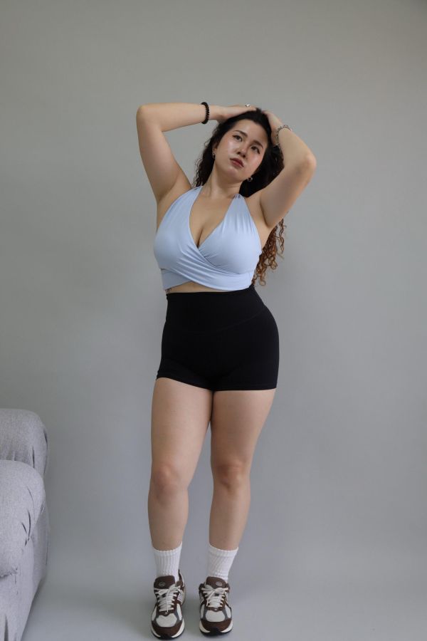 三分蜜桃健身短褲 