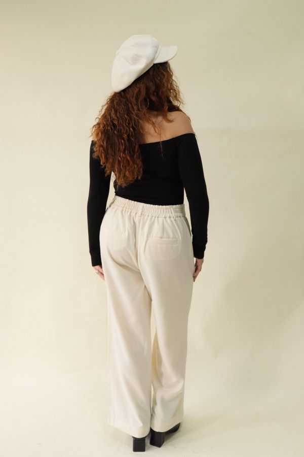 【EASE】長腿系修胯斜紋直筒褲(杏) 