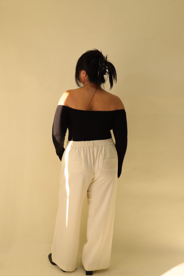 【EASE】長腿系修胯斜紋直筒褲(杏) 