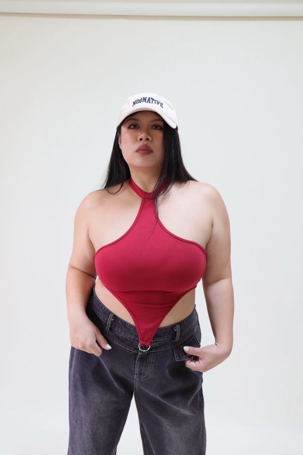 超級辣妹暗紅小背心(紅) 