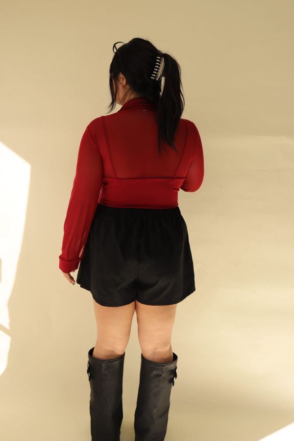 鬆緊腰工裝褲裙 