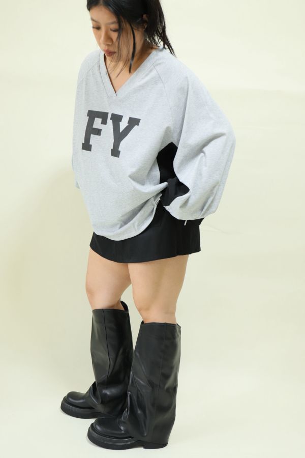 【粗腿可以】厚底褲管膝下靴 