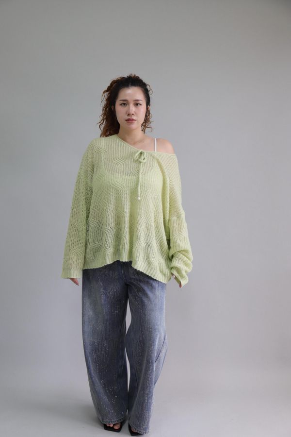 【EASE】森林系輕薄針織衫 