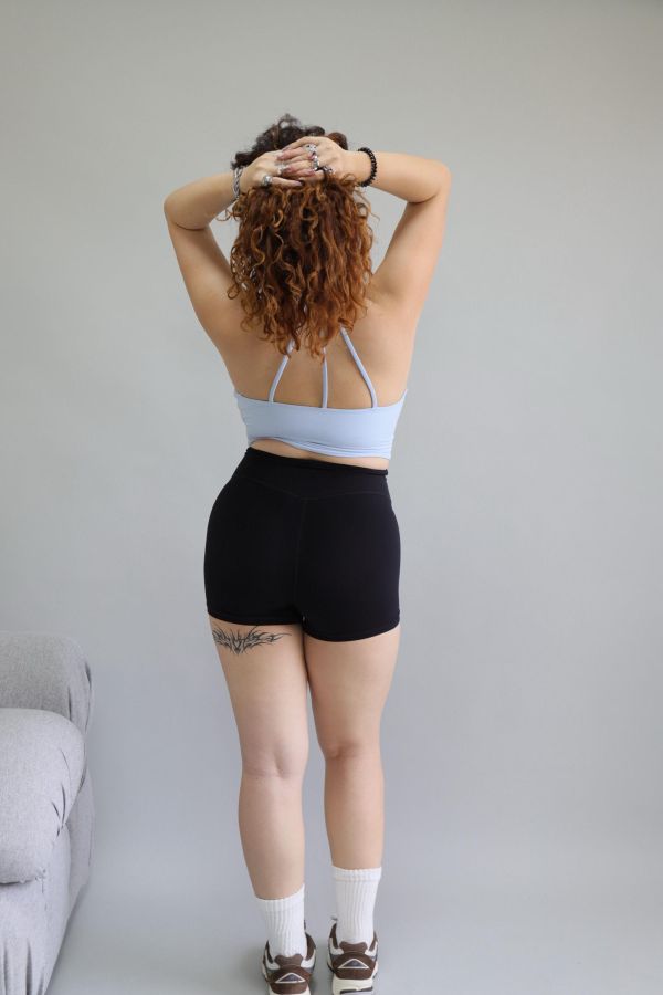 三分蜜桃健身短褲 