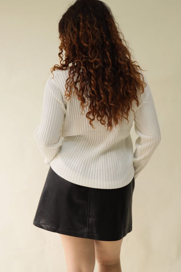 假兩件針織上衣 