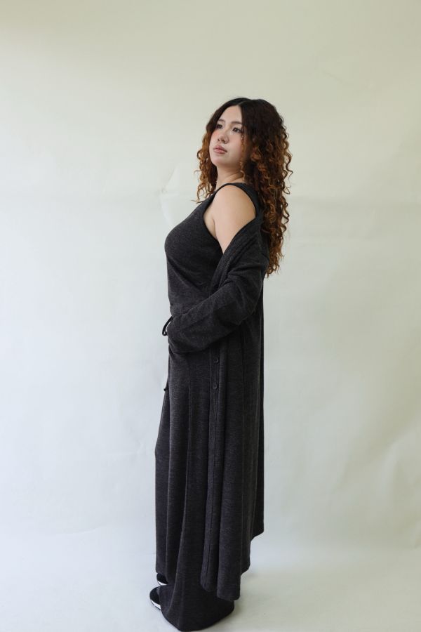 【EASE】新年封神超修身針織三件套-深灰 