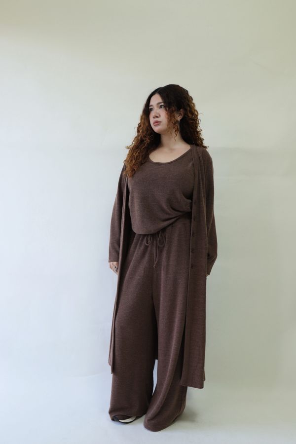 【EASE】新年封神超修身針織三件套-焦糖 