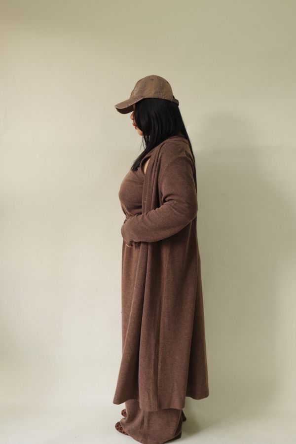 【EASE】新年封神超修身針織三件套-焦糖 