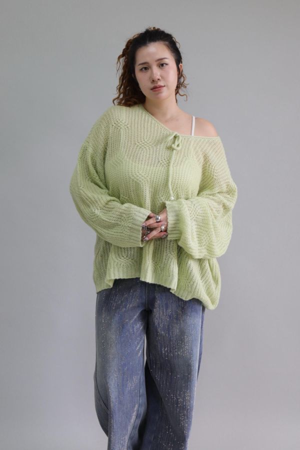 【EASE】森林系輕薄針織衫 