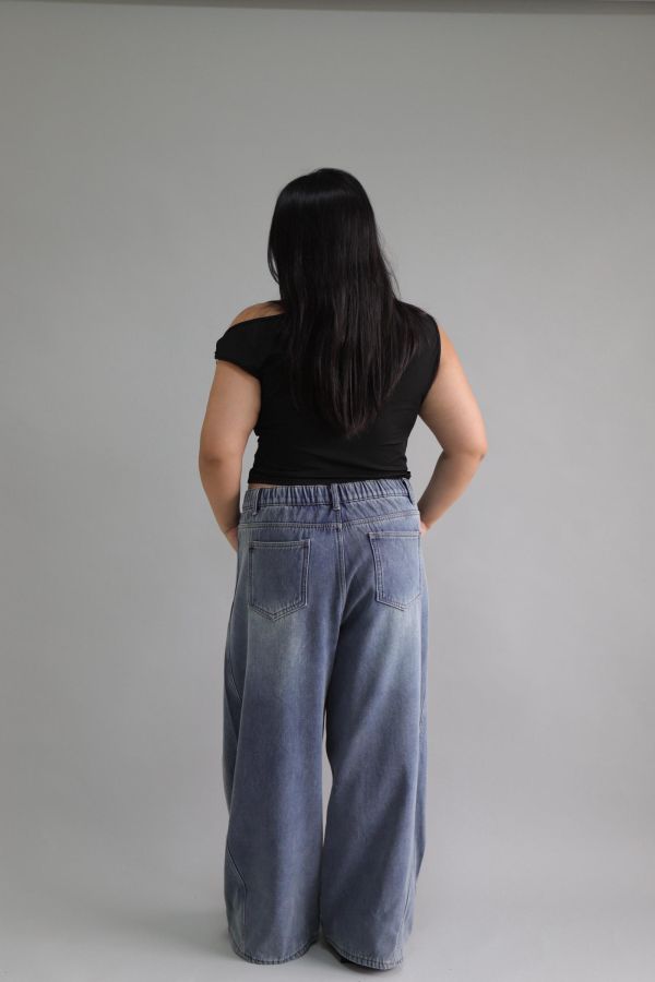 【EASE】厚磅星空彎刀褲 