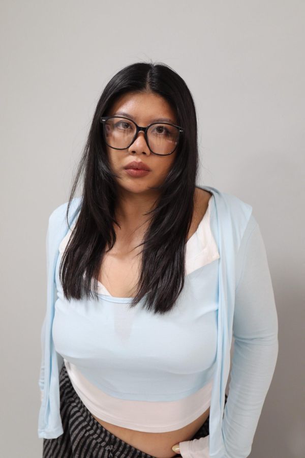 【寬圓臉友善】小臉天花板-15.5CM鏡框 (送磁吸收納盒) 