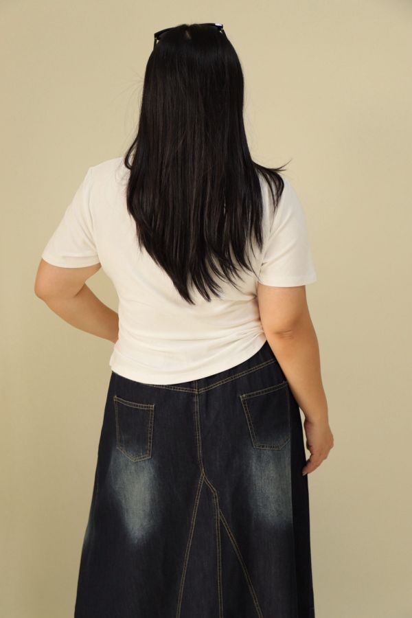 【EASE】肉肉女孩要買版型神T-白 