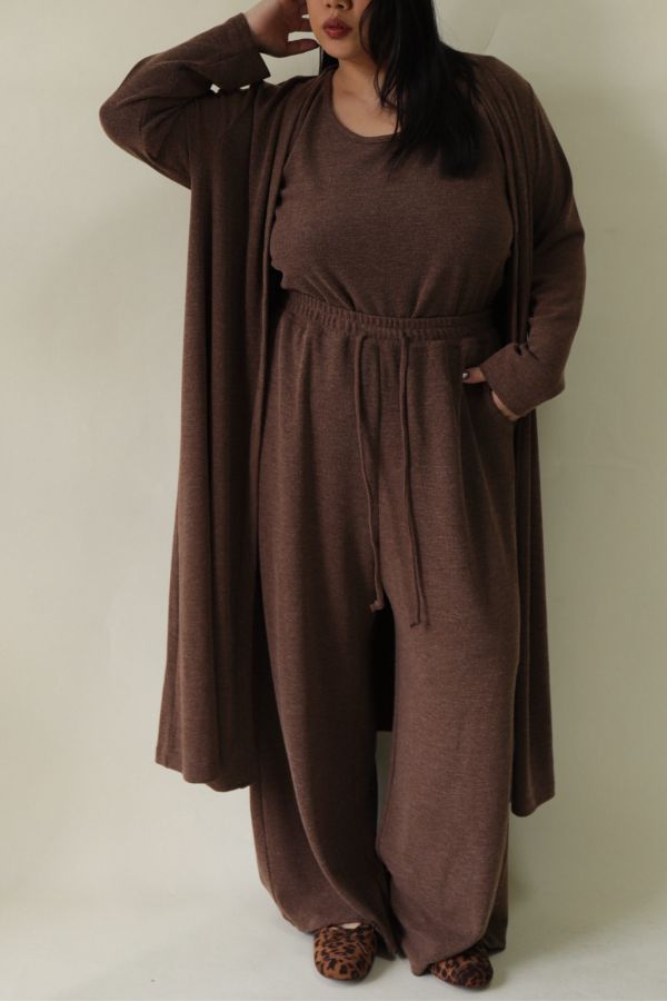 【EASE】新年封神超修身針織三件套-焦糖 