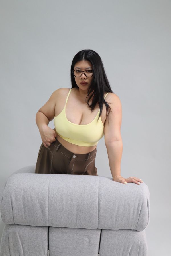 舒芙蕾2.0固定杯運動內衣-奶黃、灰 