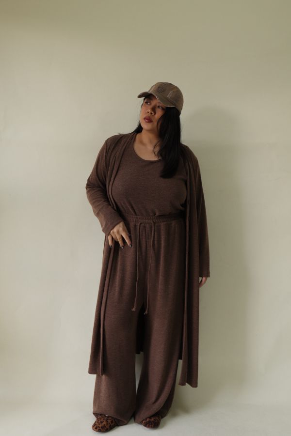 【EASE】新年封神超修身針織三件套-焦糖 