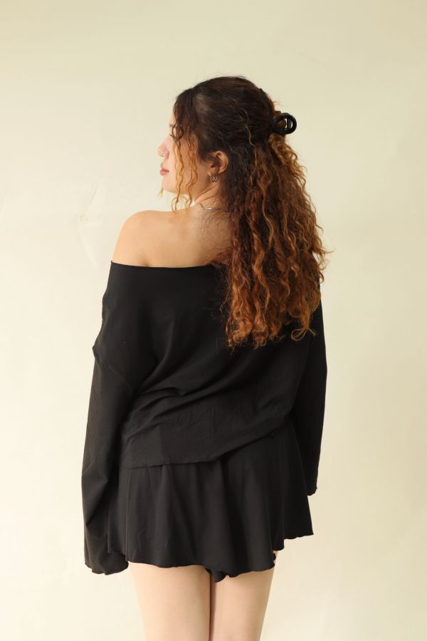 木耳邊簡約居家兩件套裝 