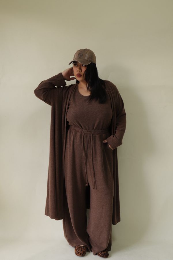 【EASE】新年封神超修身針織三件套-焦糖 