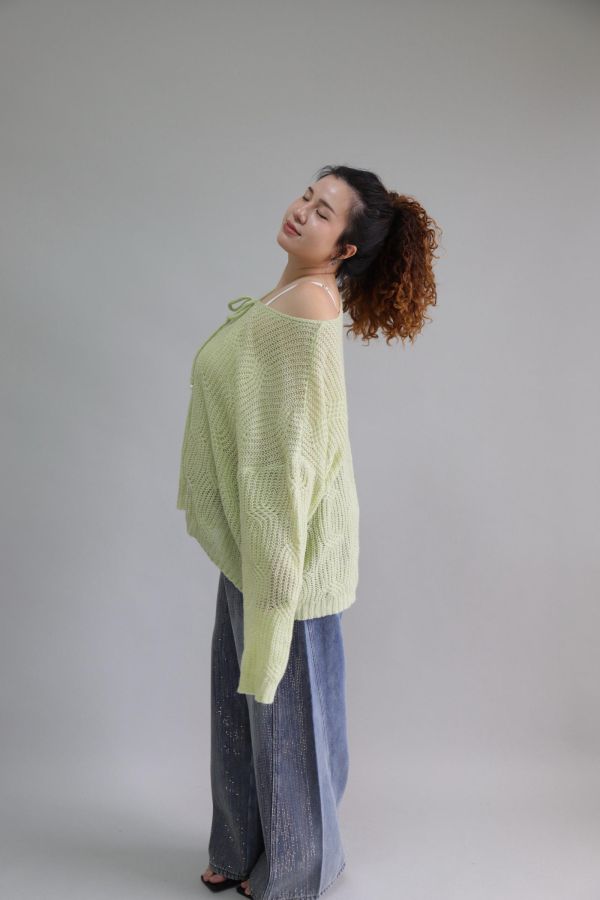 【EASE】森林系輕薄針織衫 
