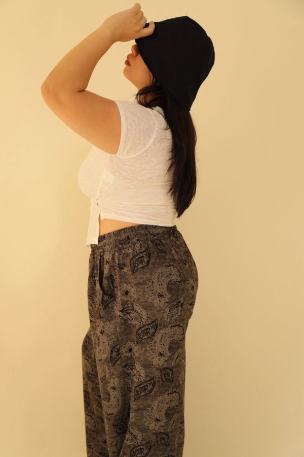 微透不規則圓領T(白) 