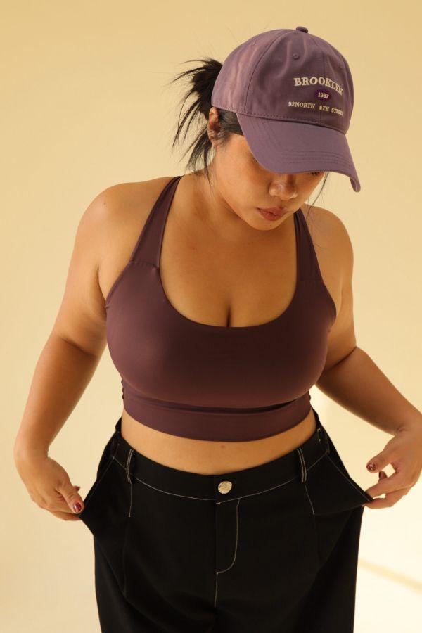 【門市試穿品】寬肩無勒感扭結美背運動內衣 