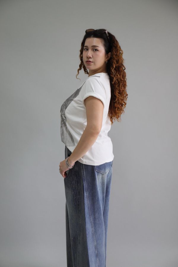 【EASE】不易皺設計感背心T-白 