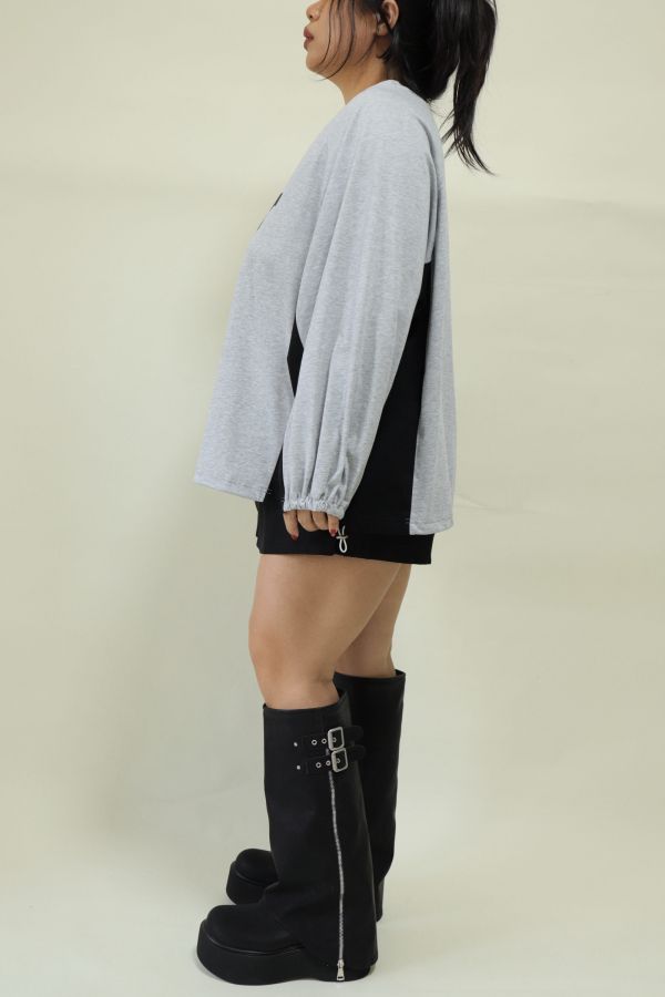 【粗腿可以】直腿拉鍊厚底褲管靴 