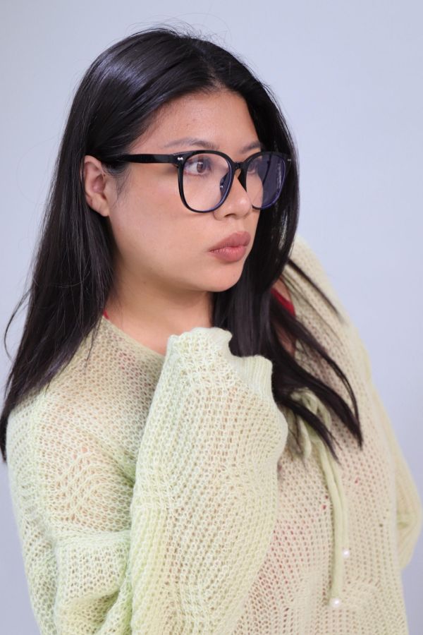 【寬圓臉友善】素顏天花板-15.3CM鏡框 (送磁吸收納盒) 