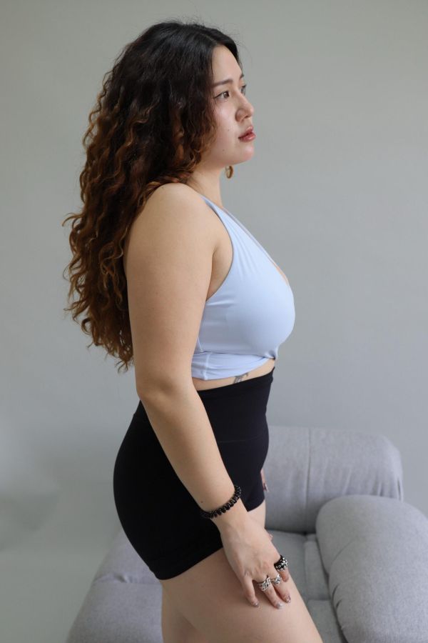 美胸交叉固定杯運動內衣 