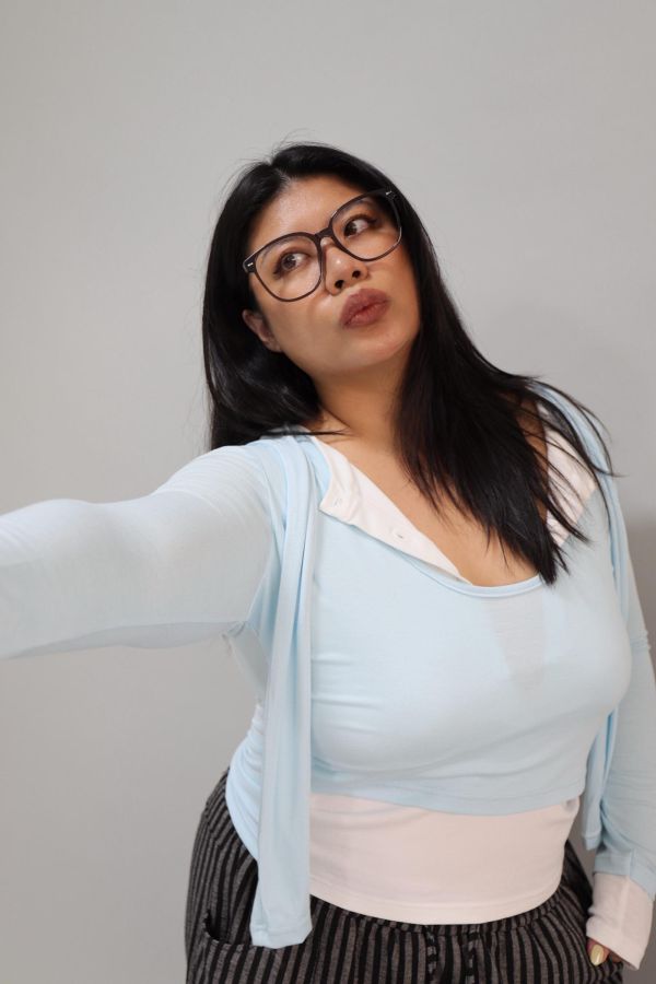 【寬圓臉友善】小臉天花板-15.5CM鏡框 (送磁吸收納盒) 