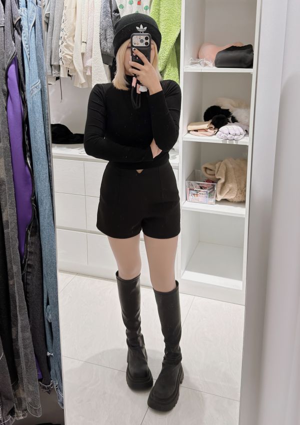 6cm修腿皺褶長靴｜自然皺折 × 顯瘦不貼腿 