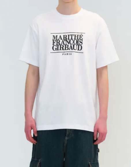 Marithé François Girbaud 經典款LOGO TEE 白色 男女同款 
