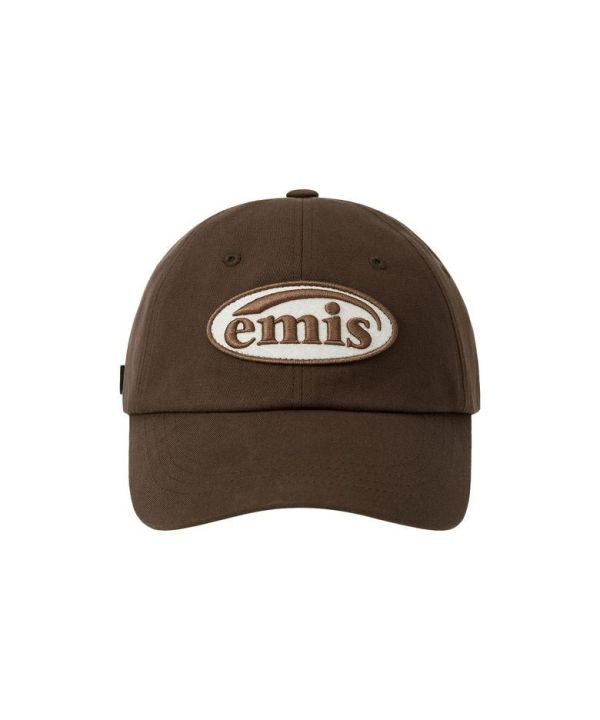 EMIS 經典圓標同色系棒球帽 / 摩卡棕 